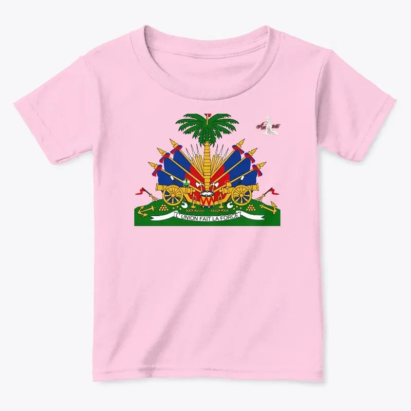 kids Haitian flag symbol tees.