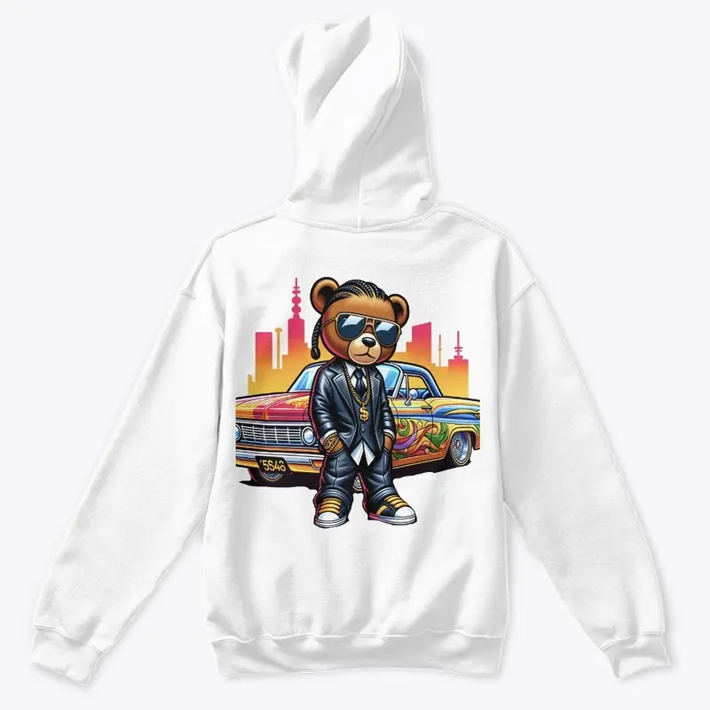 graphic bear kids hoodie